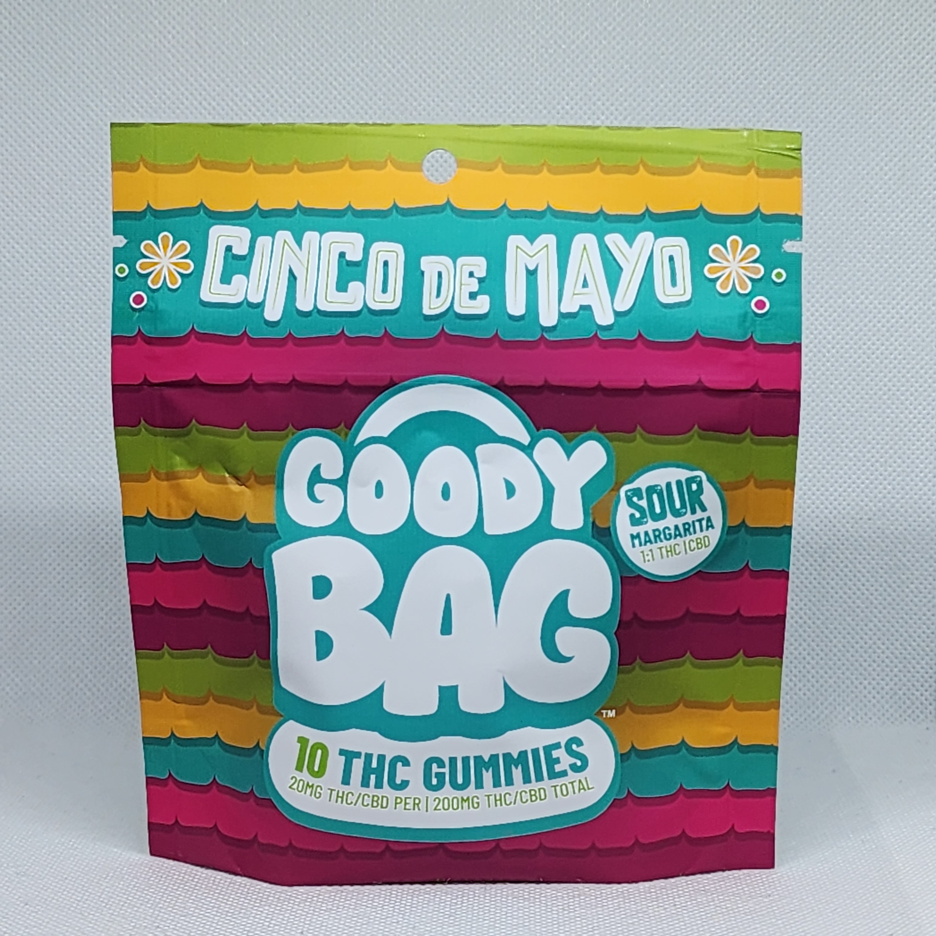 GOODY BAG | SOUR MARGARITA | 1:1 THC:CBD | 200 MG GUMMIES